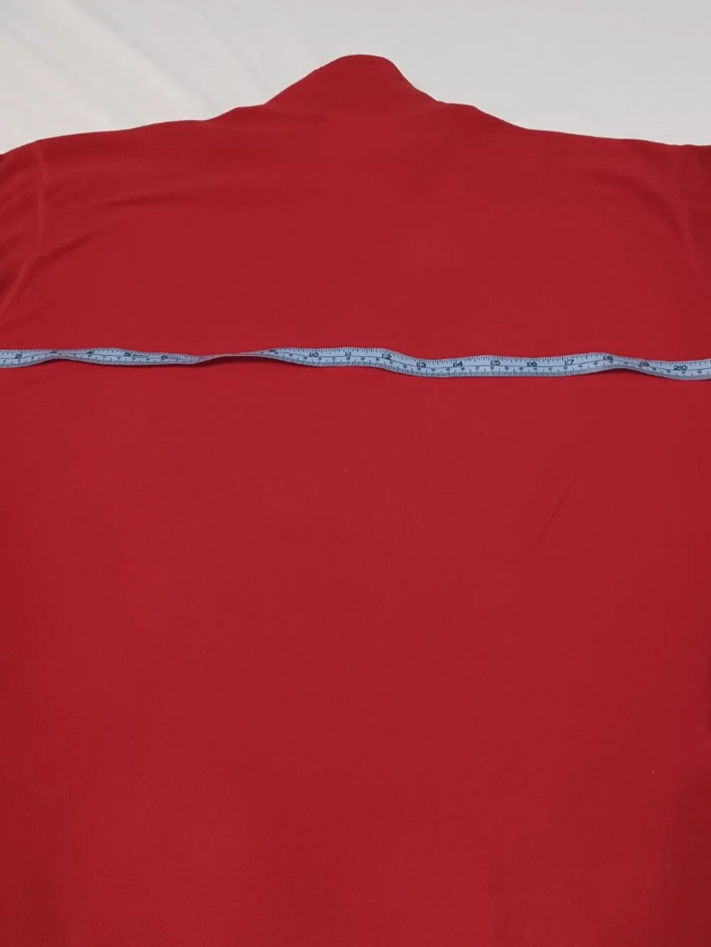 The North Face TKA 100 Fleece Pullover Mens Large Red 1/4 Zip Lightweight Jacket